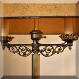 D02. Brass floor lamp. 